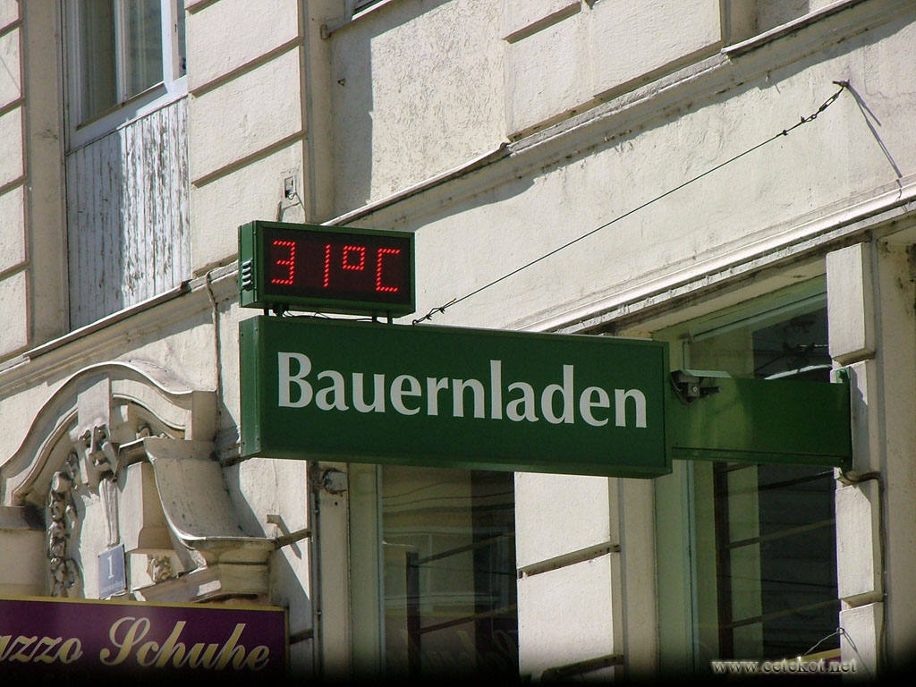 Термометр. Хороша осень в Вене.