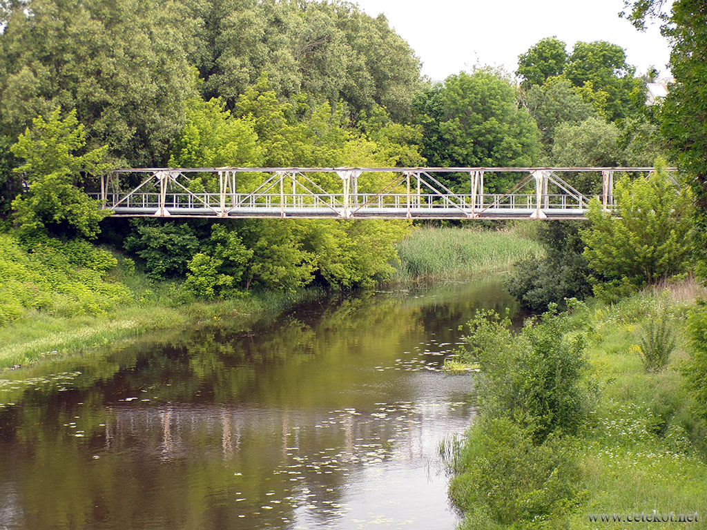 Орша: трубный мост через Оршицу.