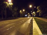 Новгород: ночная улица.